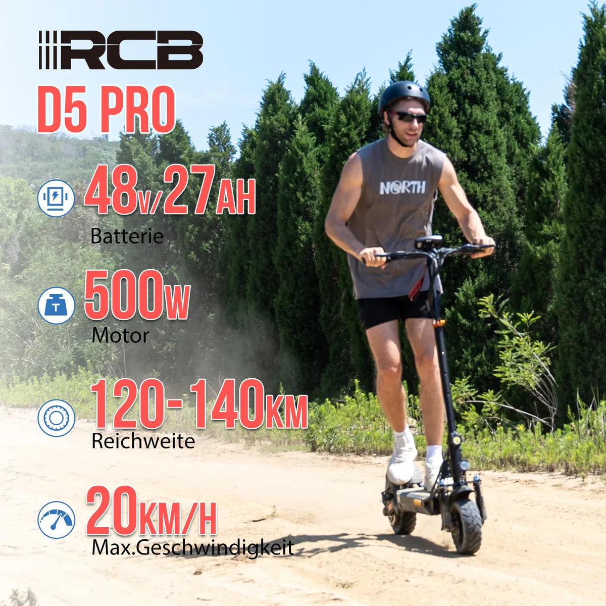 RCB D5 PRO ABE Elektroroller Aran Shop
