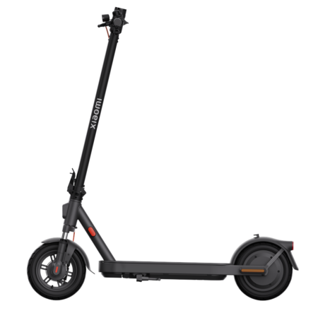 Black Xiaomi electric scooter shown from the side